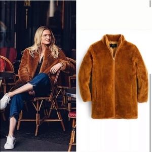 J.Crew faux fur teddy coat. Sz XS
